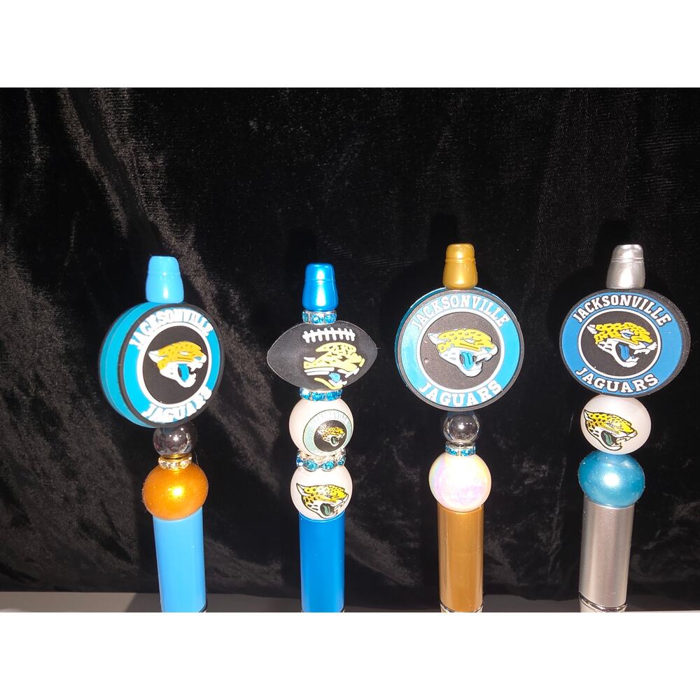 Pick-a-Football Pen - AFC Jaguars, Chiefs, Dolphins-Handcrafted by PenGwensPosh